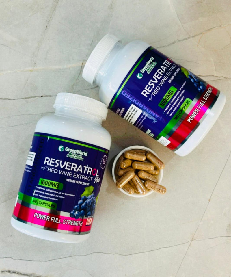 RESVERATROL 1600 MG - EL SUPLEMENTO DEL MOMENTO (100 CÁPSULAS)