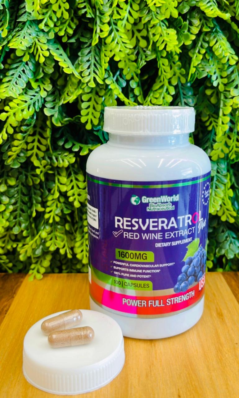 RESVERATROL 1600 MG - EL SUPLEMENTO DEL MOMENTO (100 CÁPSULAS)